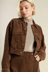 ESCAPING REALITY CORDUROY JACKET - Flying Tomato - Flyclothing LLC
