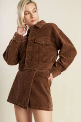 ESCAPING REALITY CORDUROY JACKET - Flying Tomato - Flyclothing LLC
