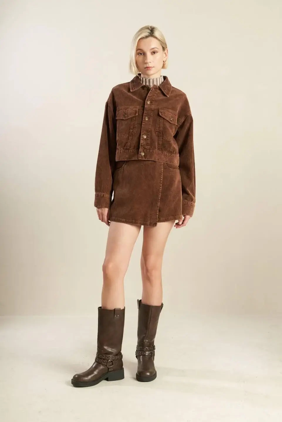 ESCAPING REALITY CORDUROY JACKET - Flying Tomato - Flyclothing LLC