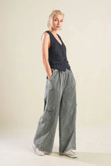 FOREVER CONNECTED WOVEN VEST - Flying Tomato - Flyclothing LLC