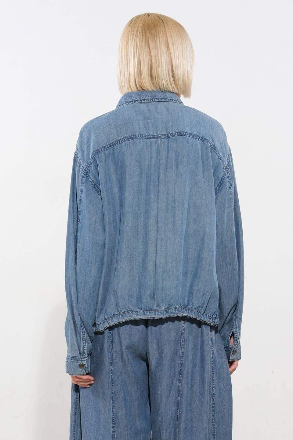 ACTIVE VIBE TENCEL DENIM JACKET - Flying Tomato - Flyclothing LLC