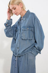 ACTIVE VIBE TENCEL DENIM JACKET - Flying Tomato - Flyclothing LLC