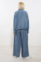 ACTIVE VIBE TENCEL DENIM JACKET - Flying Tomato - Flyclothing LLC