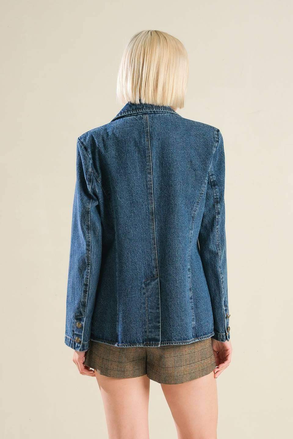 HOT TO GO DENIM BLAZER - Flying Tomato - Flyclothing LLC