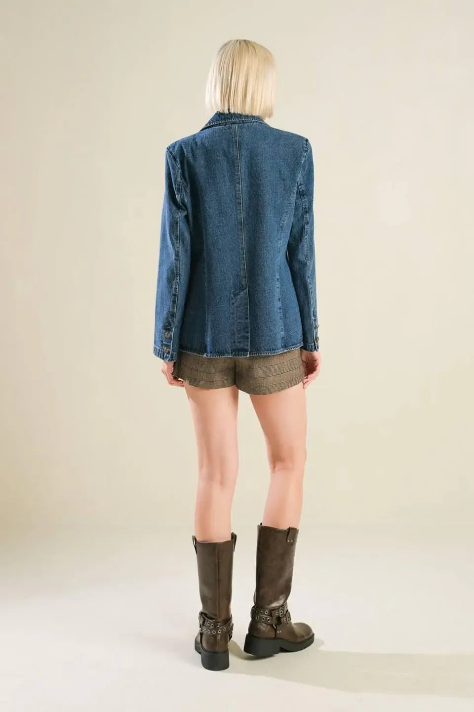 HOT TO GO DENIM BLAZER - Flying Tomato - Flyclothing LLC