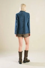 HOT TO GO DENIM BLAZER - Flying Tomato - Flyclothing LLC