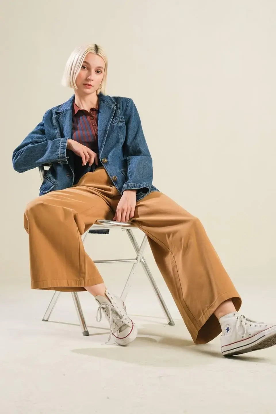 HOT TO GO DENIM BLAZER - Flying Tomato - Flyclothing LLC