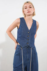 I STILL BELIEVE DENIM VEST - Flying Tomato - Flyclothing LLC
