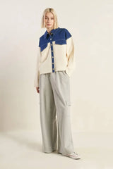 SWEET HARMONY DENIM COMBINATION JACKET - Flying Tomato - Flyclothing LLC