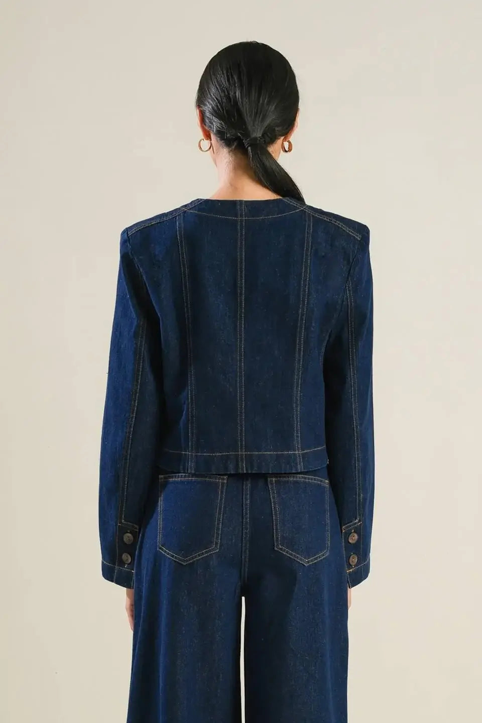CRISP CANVAS DENIM JACKET - Flying Tomato - Flyclothing LLC