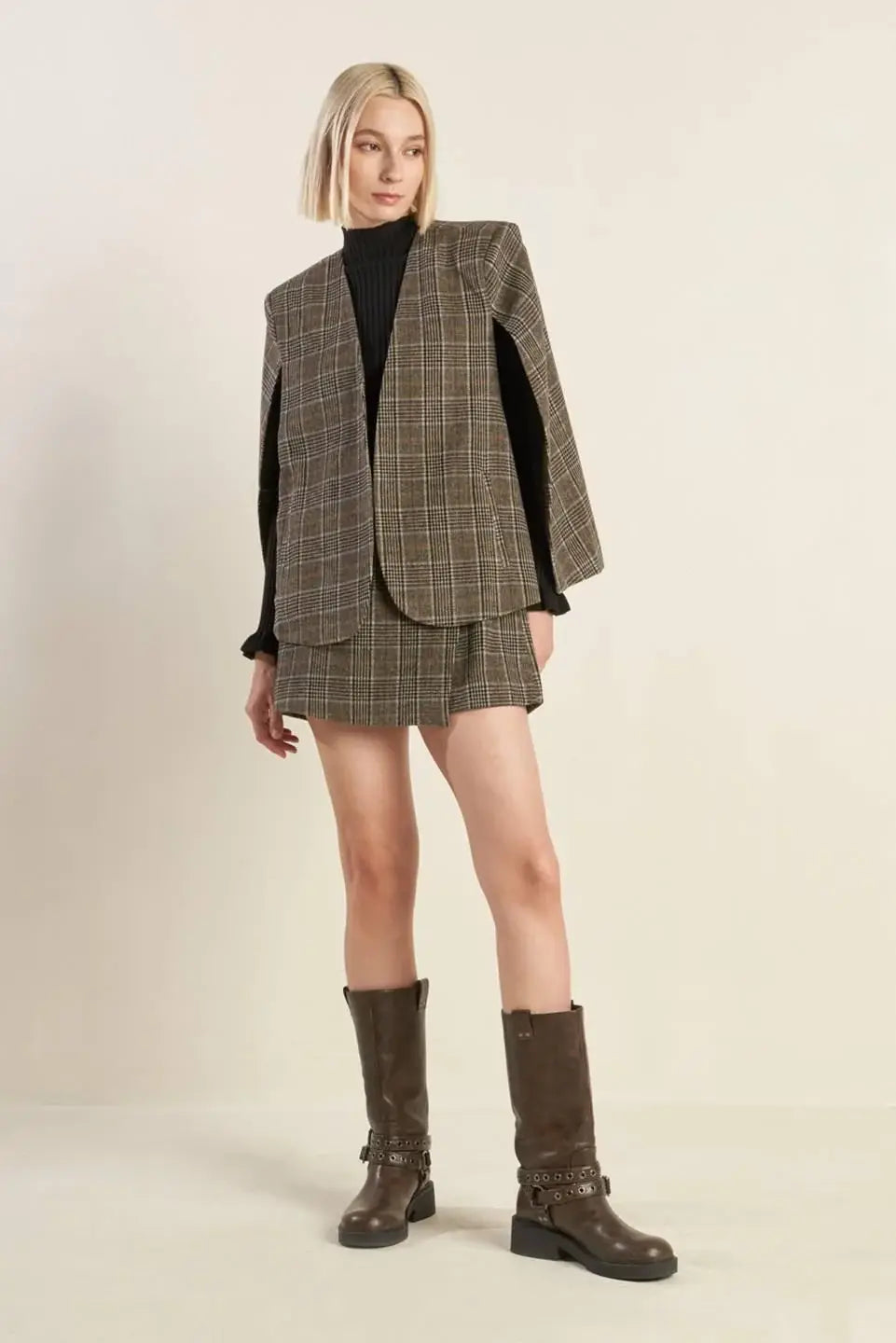 ETERNAL DEVOTION WOOLEN CAPELET - Flying Tomato - Flyclothing LLC