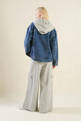 CROSS YOUR MIND DENIM JACKET - Flying Tomato - Flyclothing LLC