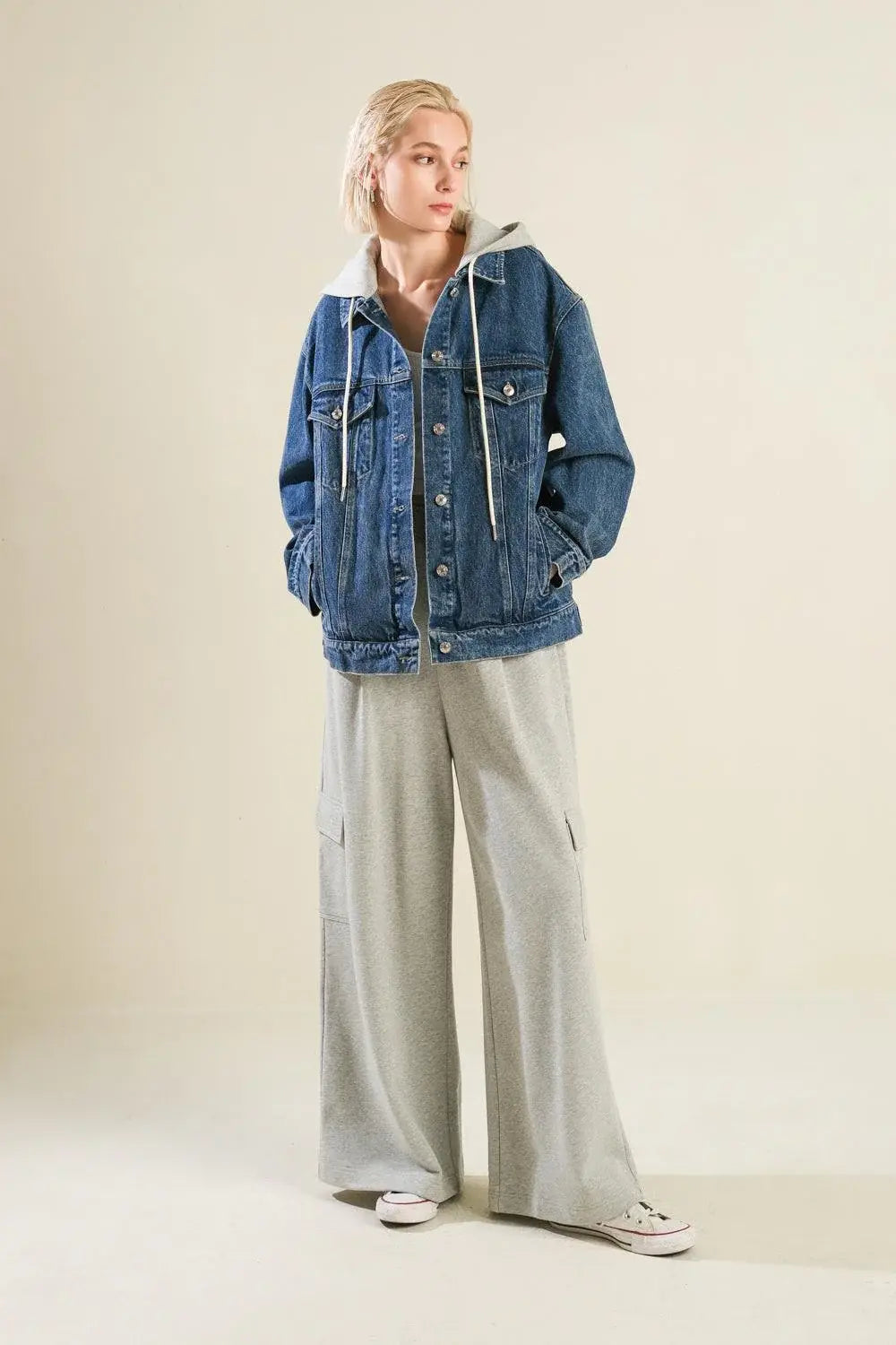 CROSS YOUR MIND DENIM JACKET - Flying Tomato - Flyclothing LLC