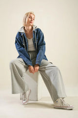 CROSS YOUR MIND DENIM JACKET - Flying Tomato - Flyclothing LLC