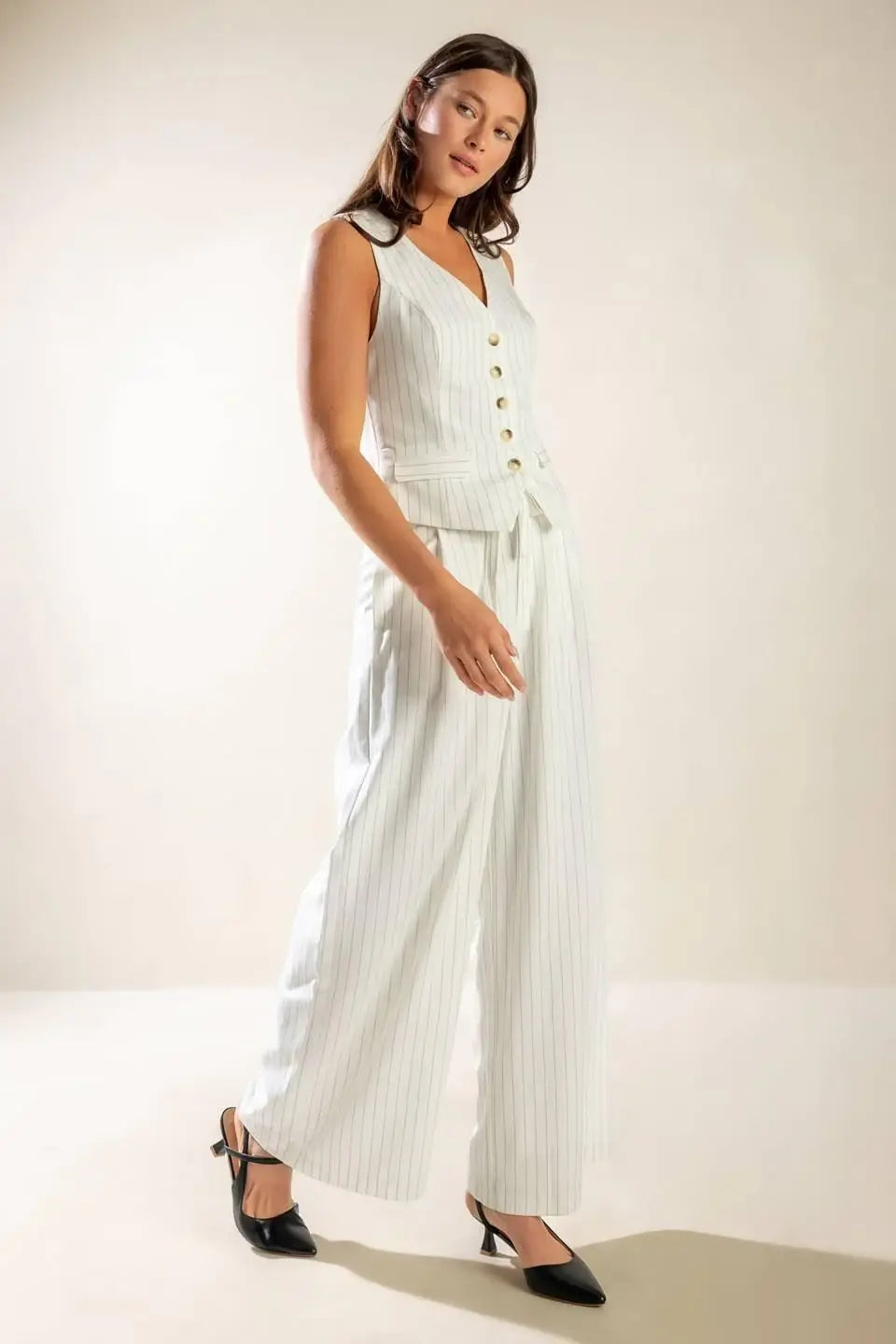 DINNER DATE WOVEN VEST - Flying Tomato - Flyclothing LLC
