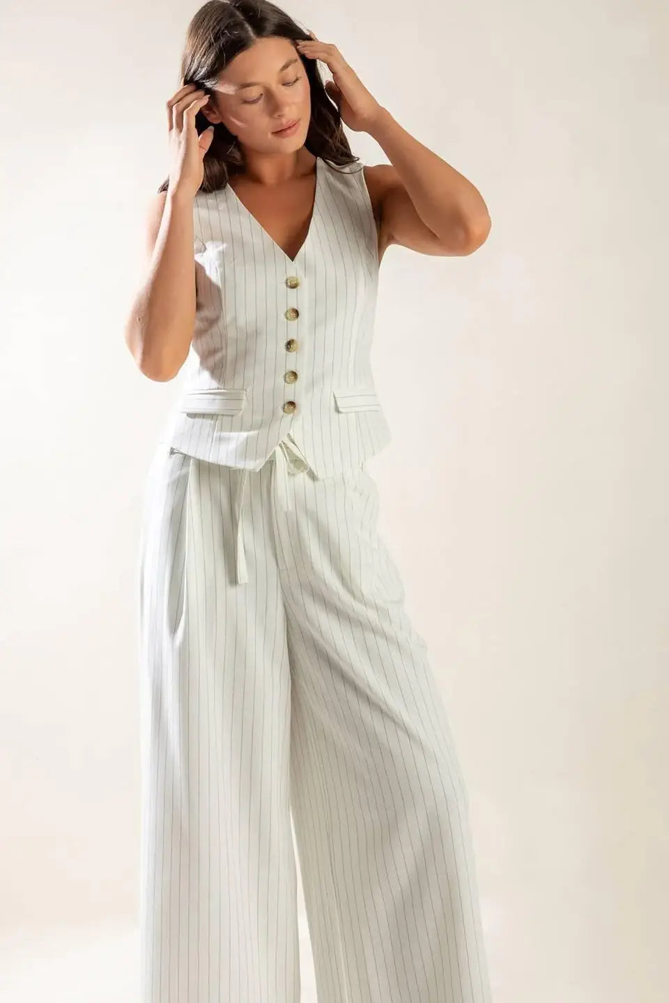 DINNER DATE WOVEN VEST - Flying Tomato - Flyclothing LLC