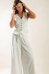 DINNER DATE WOVEN VEST - Flying Tomato - Flyclothing LLC
