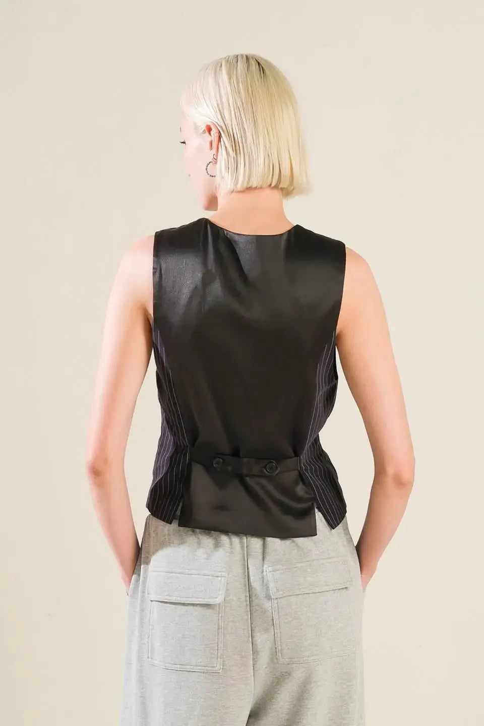 CAUGHT YOUR EYE WOVEN VEST - Flying Tomato - Flyclothing LLC