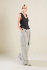 CAUGHT YOUR EYE WOVEN VEST - Flying Tomato - Flyclothing LLC