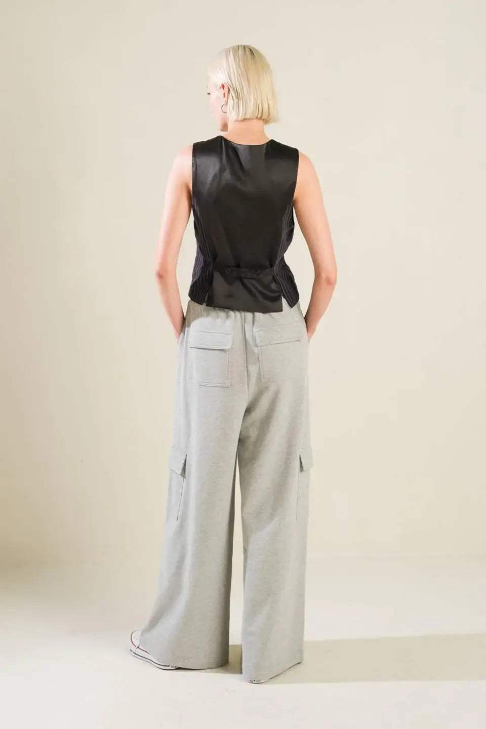 CAUGHT YOUR EYE WOVEN VEST - Flying Tomato - Flyclothing LLC