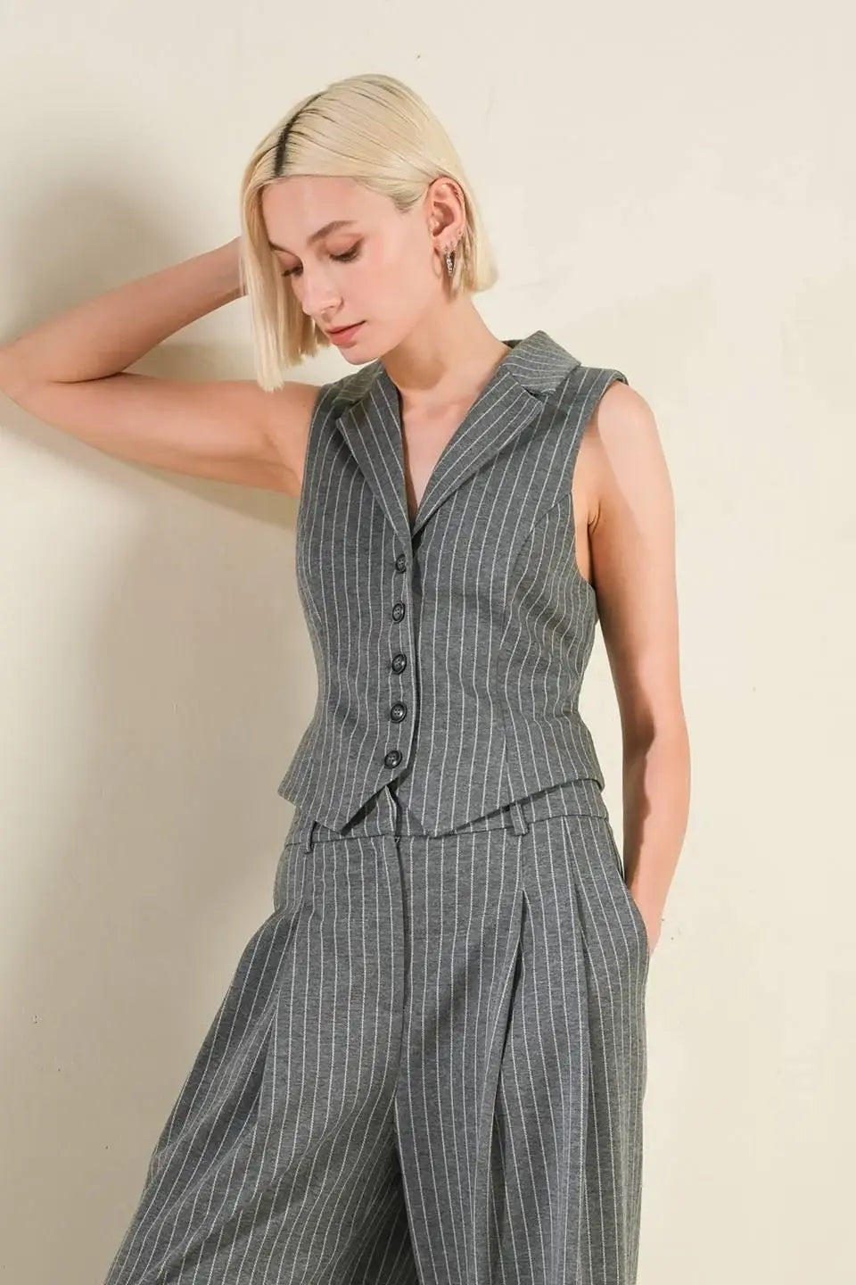 WANNA BE LOVED WOVEN VEST - Flying Tomato - Flyclothing LLC