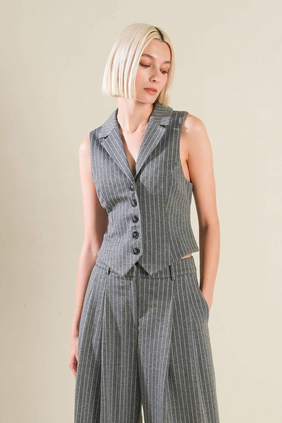 WANNA BE LOVED WOVEN VEST - Flying Tomato - Flyclothing LLC