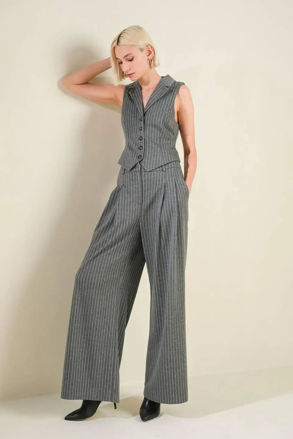 WANNA BE LOVED WOVEN VEST - Flying Tomato - Flyclothing LLC
