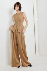 ROMANTIC PETAL WOVEN VEST - Flying Tomato - Flyclothing LLC