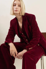COY CHARM VELVET BLAZER - Flying Tomato - Flyclothing LLC