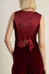 COY CHARM VELVET VEST - Flying Tomato - Flyclothing LLC