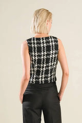 WHEN I'M WITH YOU TWEED VEST - Flying Tomato - Flyclothing LLC