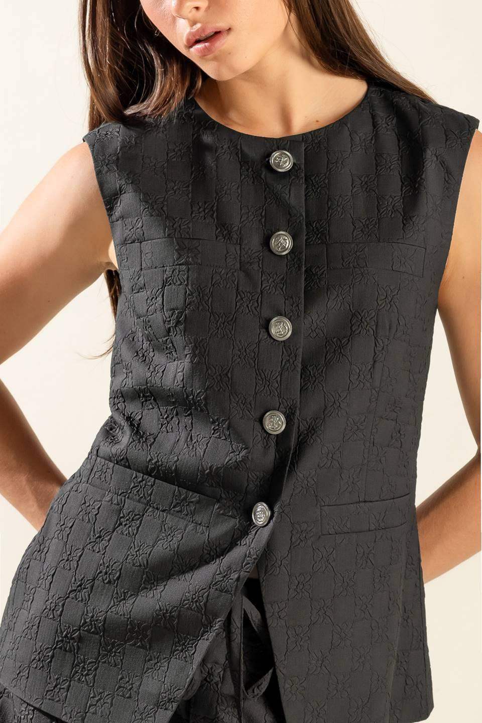 SEE WHAT HAPPENS WOVEN VEST - Flying Tomato - Flyclothing LLC