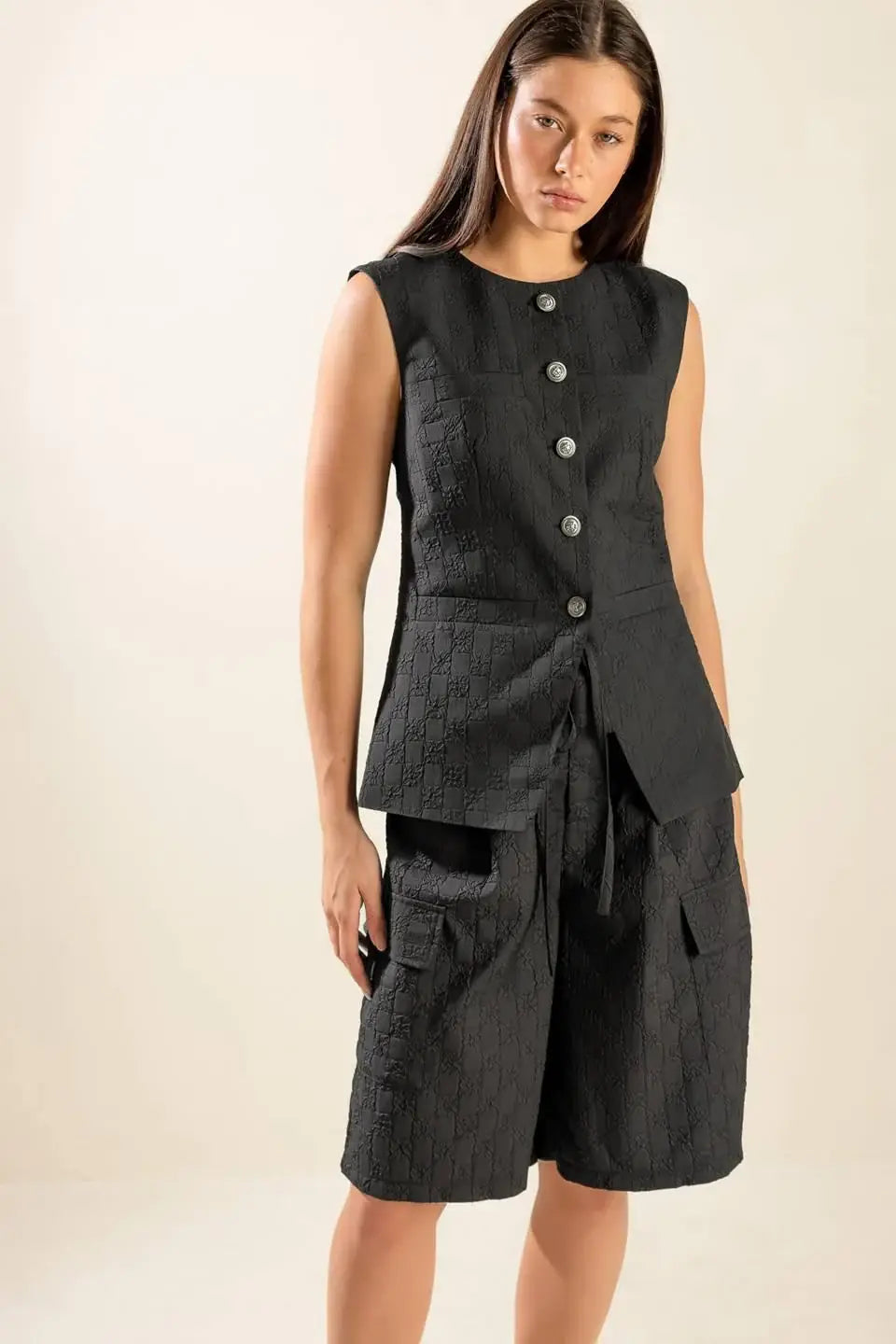 SEE WHAT HAPPENS WOVEN VEST - Flying Tomato - Flyclothing LLC