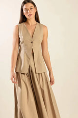 FLEETING FAUNA WOVEN VEST - Flying Tomato - Flyclothing LLC
