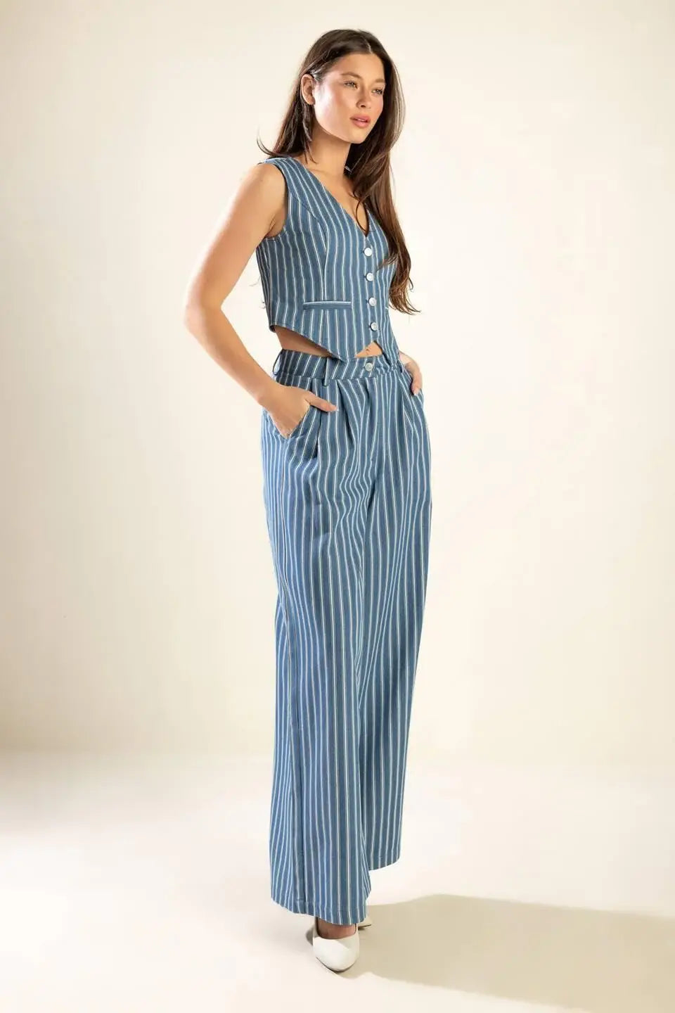 FRAMES OF BLISS WOVEN VEST - Flying Tomato - Flyclothing LLC