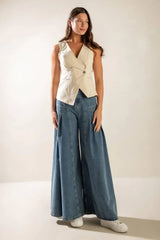 UNDENIABLE GROWTH WOVEN VEST - Flying Tomato - Flyclothing LLC