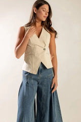UNDENIABLE GROWTH WOVEN VEST - Flying Tomato - Flyclothing LLC