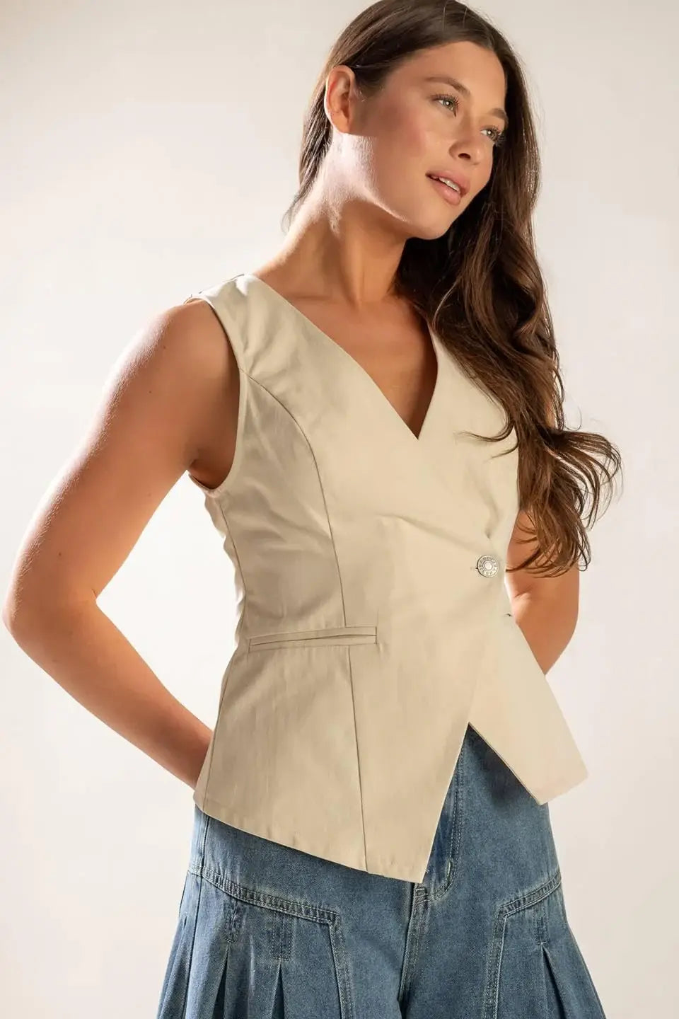 UNDENIABLE GROWTH WOVEN VEST - Flying Tomato - Flyclothing LLC