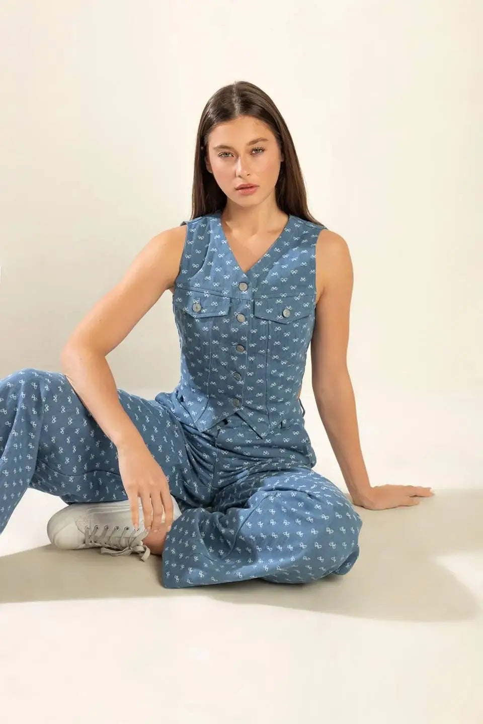 MIMOSA MORNING WOVEN VEST - Flying Tomato - Flyclothing LLC
