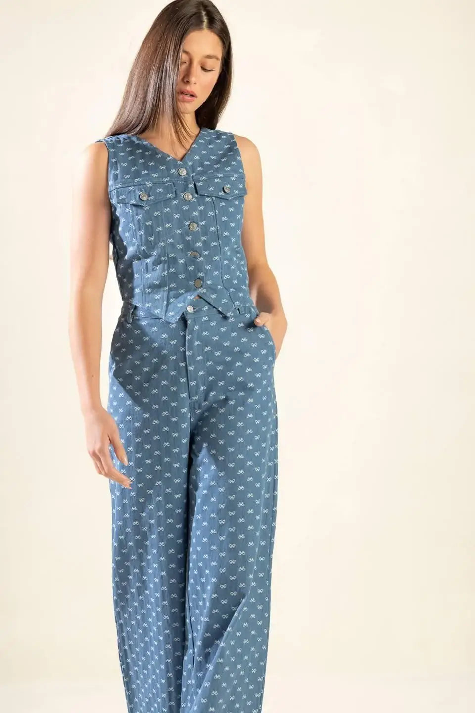 MIMOSA MORNING WOVEN VEST - Flying Tomato - Flyclothing LLC