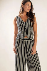IN THE QUIET SHADE WOVEN VEST - Flying Tomato - Flyclothing LLC