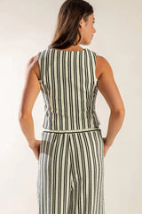 IN THE QUIET SHADE WOVEN VEST - Flying Tomato - Flyclothing LLC