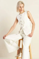 DELICATE HUE WOVEN VEST - Flying Tomato - Flyclothing LLC