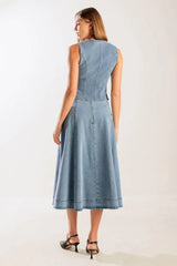 AT FIRST GLANCE DENIM VEST - Flying Tomato - Flyclothing LLC