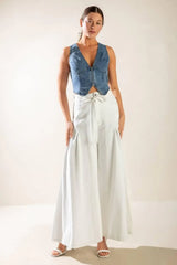 PICTURE PERFECT DENIM VEST - Flying Tomato - Flyclothing LLC