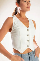 THE LILY'S SECRET DENIM VEST - Flying Tomato - Flyclothing LLC
