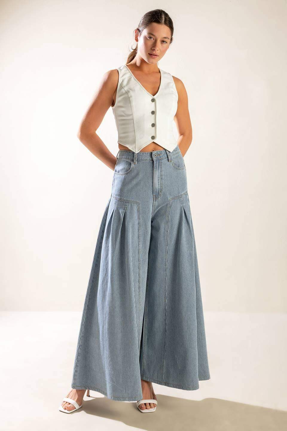 THE LILY'S SECRET DENIM VEST - Flying Tomato - Flyclothing LLC