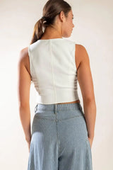THE LILY'S SECRET DENIM VEST - Flying Tomato - Flyclothing LLC