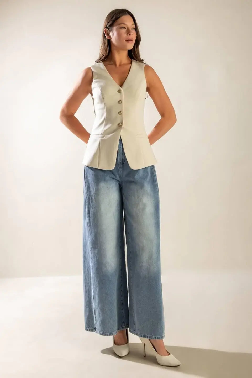 WHERE YOU BELONG WOVEN VEST - Flying Tomato - Flyclothing LLC