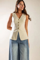 WHERE YOU BELONG WOVEN VEST - Flying Tomato - Flyclothing LLC